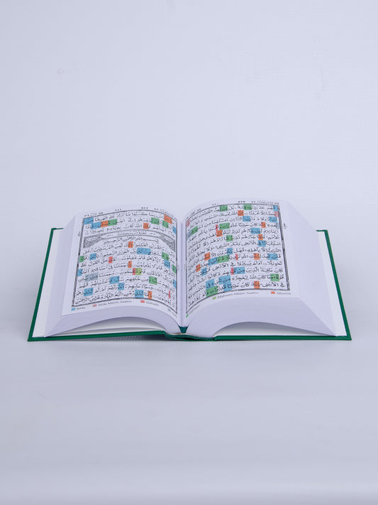 Holy Quraan Color Coded & Tajweed Rules A5