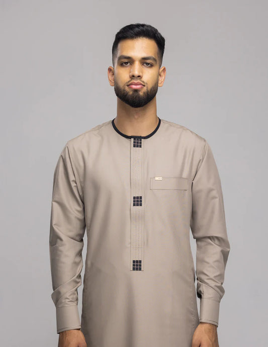Amaani Dune Thobe(Beige)
