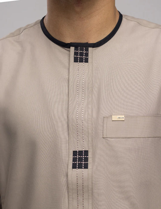 Amaani Dune Thobe(Beige)