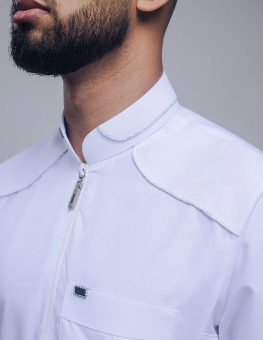 Amaani Edge Thobe(White)