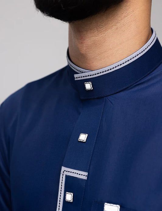Amaani Elegance Thobe(Navy)