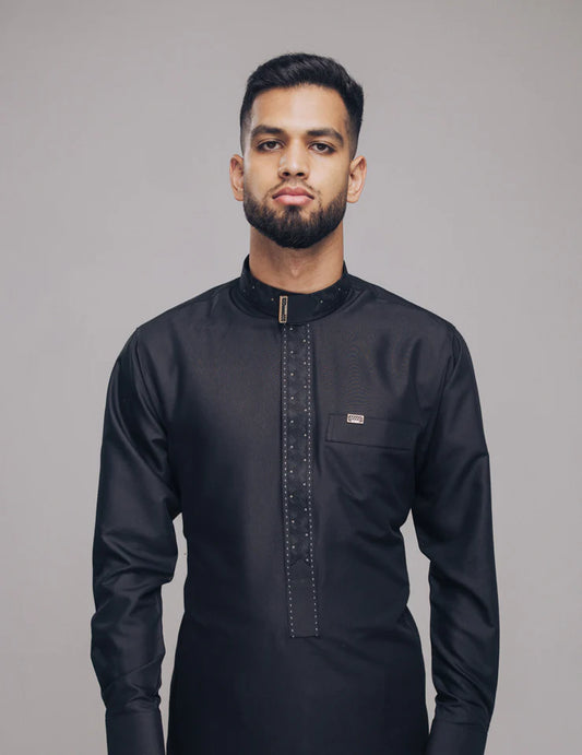 Amaani Onyx Thobe(Black)