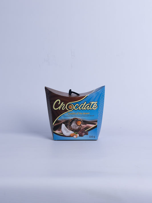 Coconut & Chocolate Covered Dates with Almond (110)