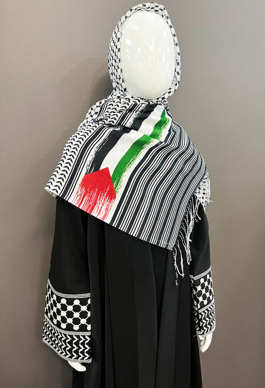 Palestinian Kimono Kids With Scarff