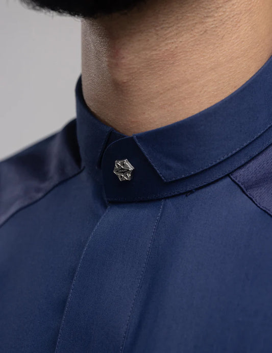 Amaani Stark Kids Thobe(Navy)