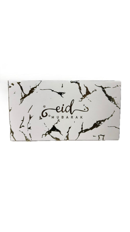 EID MUBARAK ENVELOPES WHITE AND GOLD 10 PCK